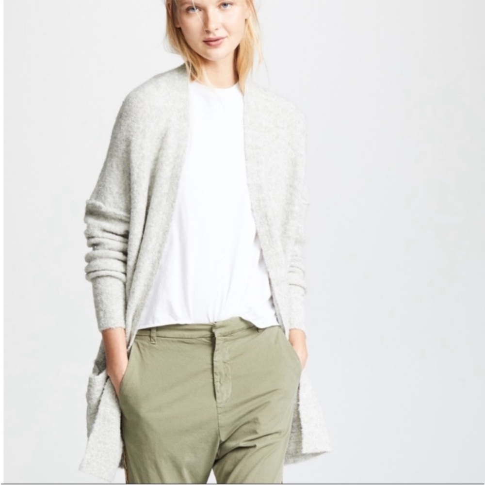 Free People Phantom Gray Knit Cardigan
